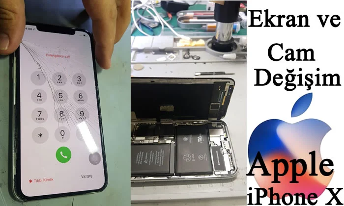 iPhone X Ekran Ön Cam Değişim Onarımı